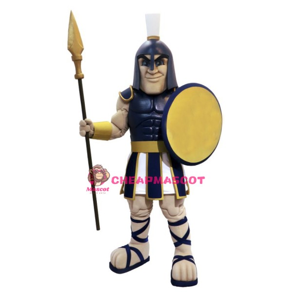 Blue Knight Mascot Costume