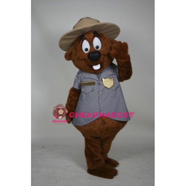 Police Beaver Mascot Costume