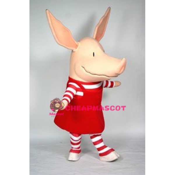 Olivia Pig Mascot Costume