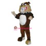 Brown Bulldog Mascot Costume