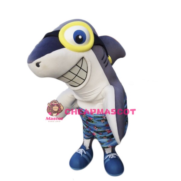 Smile Shark Mascot Costume