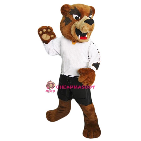 Brown Grizzly Bear Mascot Costume