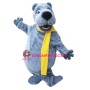 Happy Grey Bear Mascot Costume