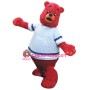 Cute Red Bear Mascot Costume