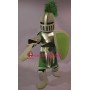 Green & Golden Knight Mascot Costume