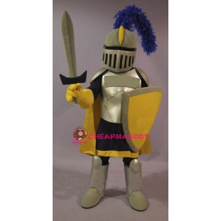 Yellow & Golden Knight Mascot Costume