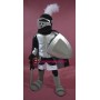 Silver Knight Mascot Costume