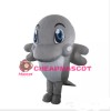 Professional Gray Dolphin Mascot Costume