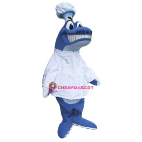 Chef Whale Mascot Costume