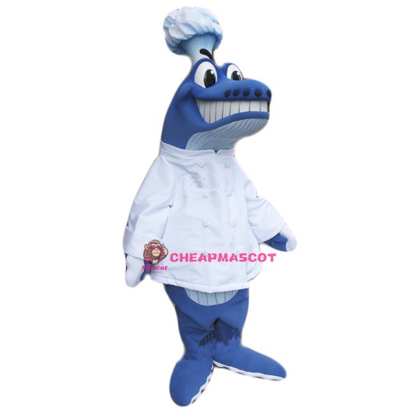 Chef Whale Mascot Costume