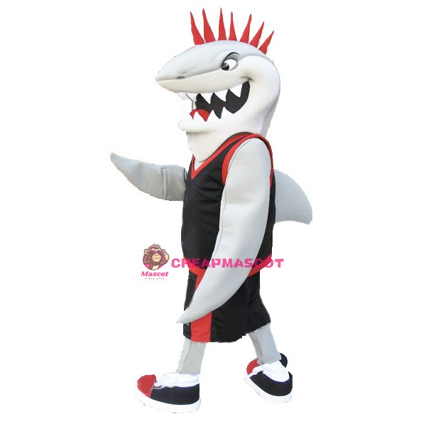 Sport White Shark Mascot Costume