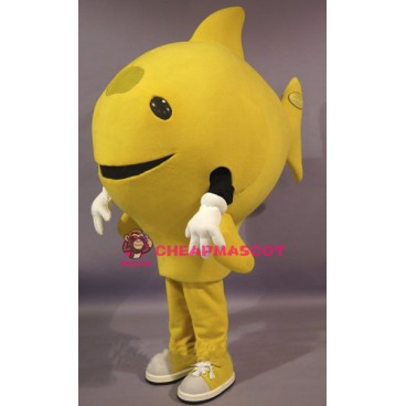Yellow Fish Mascot Costume