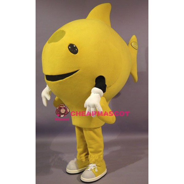 Yellow Fish Mascot Costume