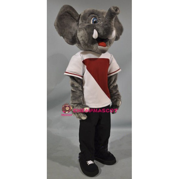 Happy Elephant Mascot Costume