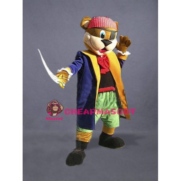 Pirate Bear Mascot Costume