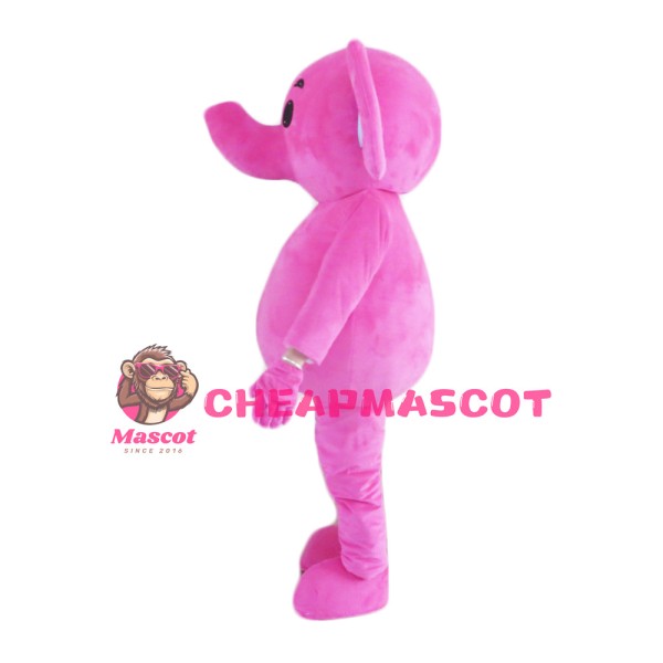 Cute Pink Elephant Mascot Costume