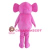 Cute Pink Elephant Mascot Costume