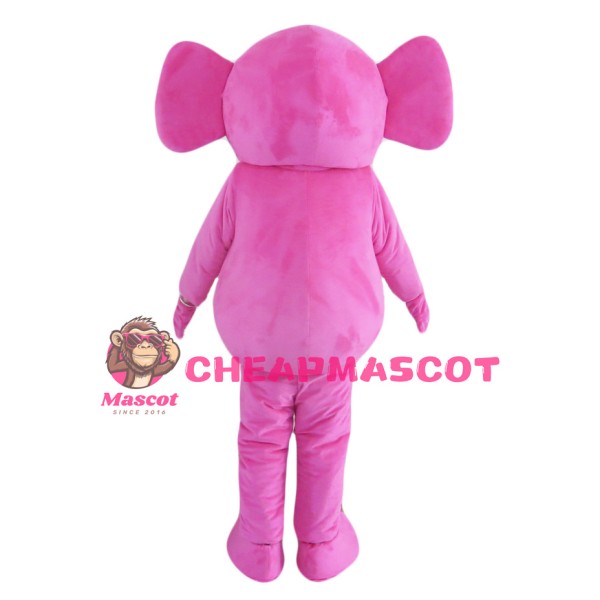 Cute Pink Elephant Mascot Costume