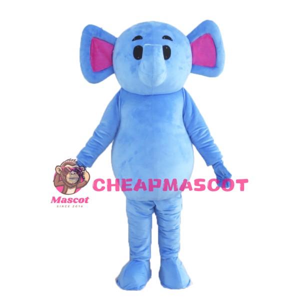 Cute Pink Elephant Mascot Costume