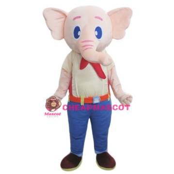  Beige Elephant Mascot Costume