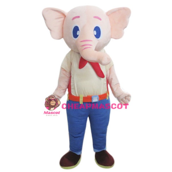  Beige Elephant Mascot Costume