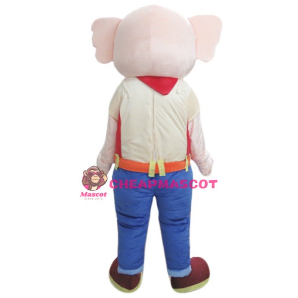  Beige Elephant Mascot Costume