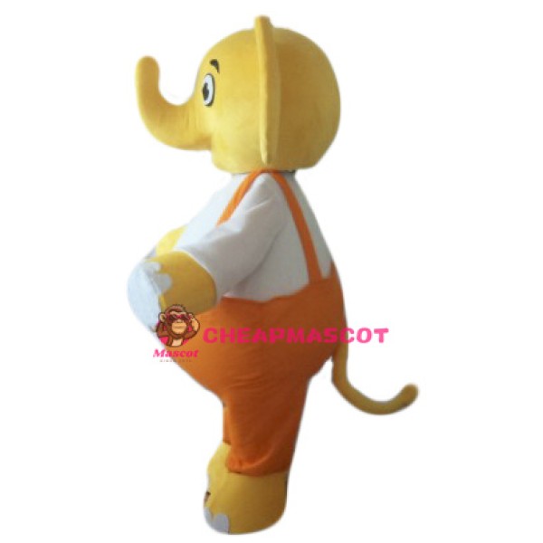 Golden Adult Elephant Mascot Costume