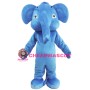 Blue Adult Elephant Mascot Costume