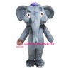 Grey Adult Elephant Mascot Costume