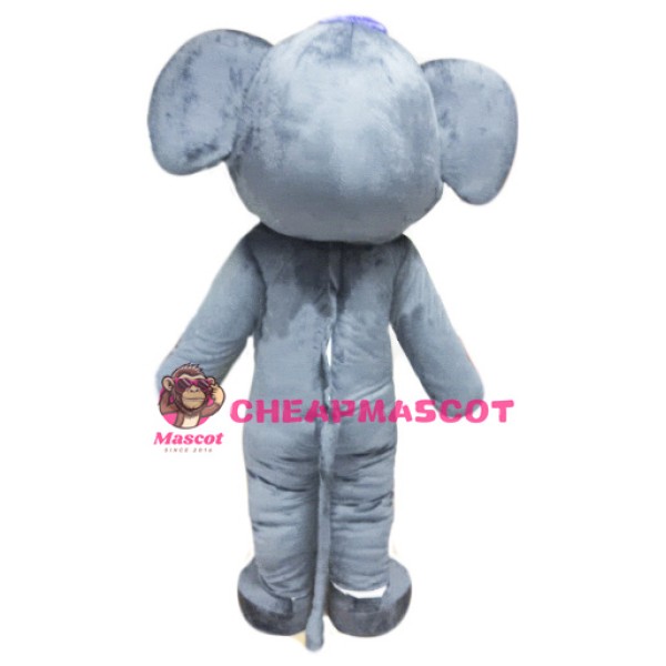Grey Adult Elephant Mascot Costume