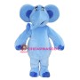 Blue Elephant Mascot Costume For Adults