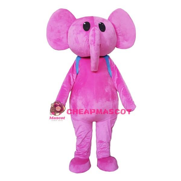 Adult Pink Elephant Mascot Costume