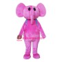 Adult Pink Elephant Mascot Costume