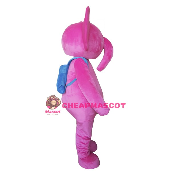 Adult Pink Elephant Mascot Costume