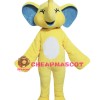 Yellow Elephant Mascot Costume