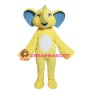 Yellow Elephant Mascot Costume