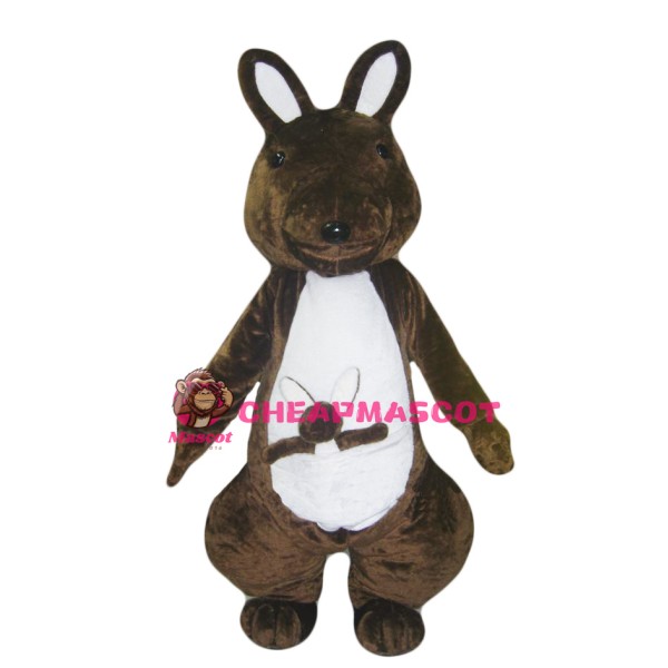 Chocolate Kangaroo Mascot Costume