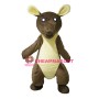 Brown & Yellow Kangaroo Mascot Costume
