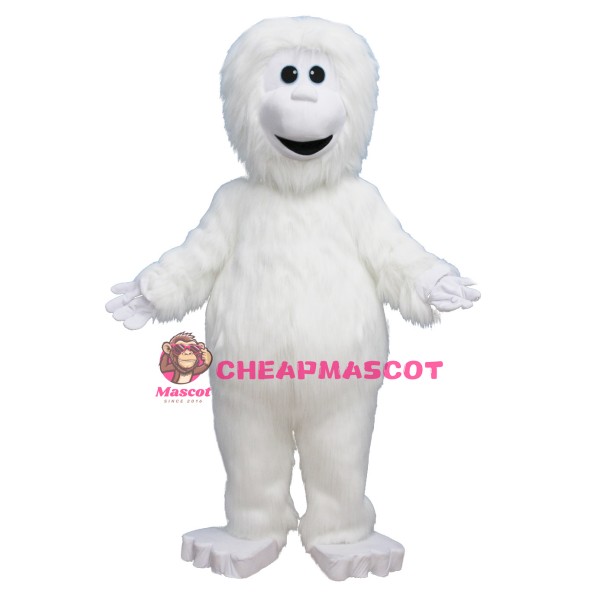 White Yeti Mascot Costume