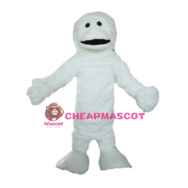 Adult White Yeti Mascot Costume