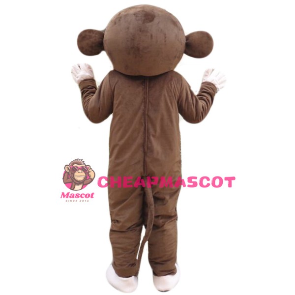 Plush Adult Monkey Mascot Costume