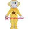 Yellow White Monkey Mascot Costume