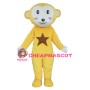 Yellow White Monkey Mascot Costume