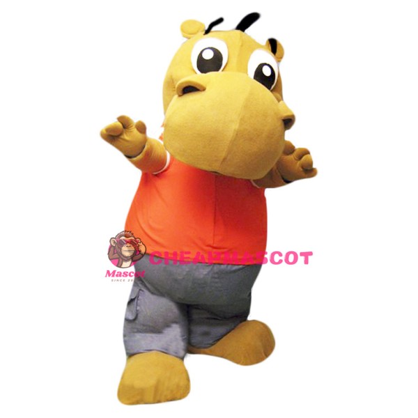 Little Cute Hippo Mascot Costume