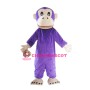 Adult Purple Gorilla Mascot Costume