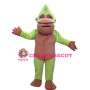 Green and Brown Chimpanzee Mascot Costume