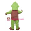 Green and Brown Chimpanzee Mascot Costume