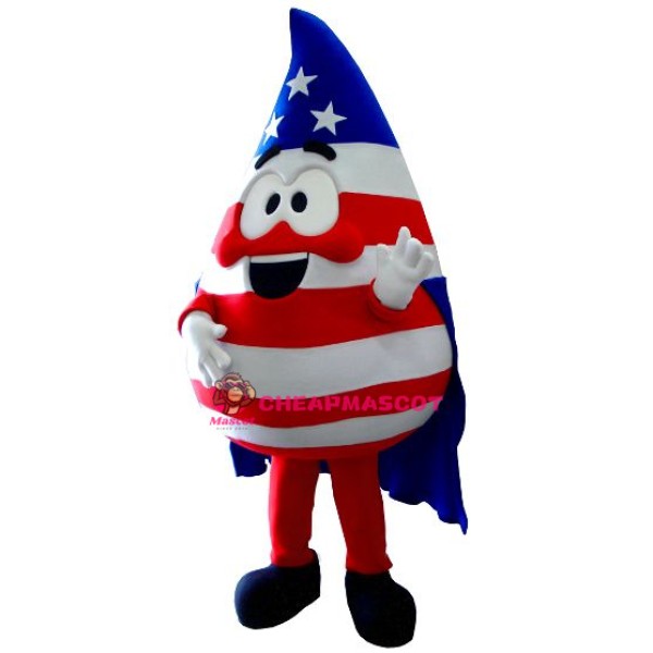 Flag Blood Drop Mascot Costume