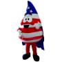 Flag Blood Drop Mascot Costume