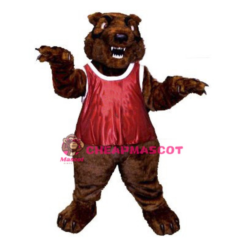 Fierce Grizzly Bear Mascot Costume